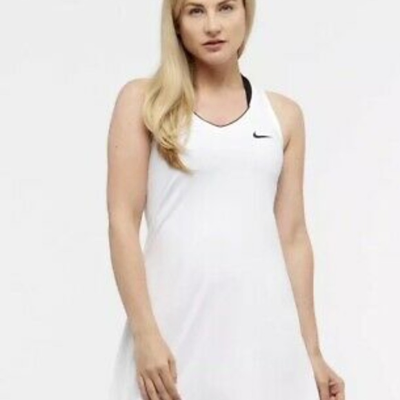 Nike Dresses | Nwt Nike Court Dri-Fit Tennis Dress 207230 White L | Color: White | Size: L | Mypassion4u's Closet